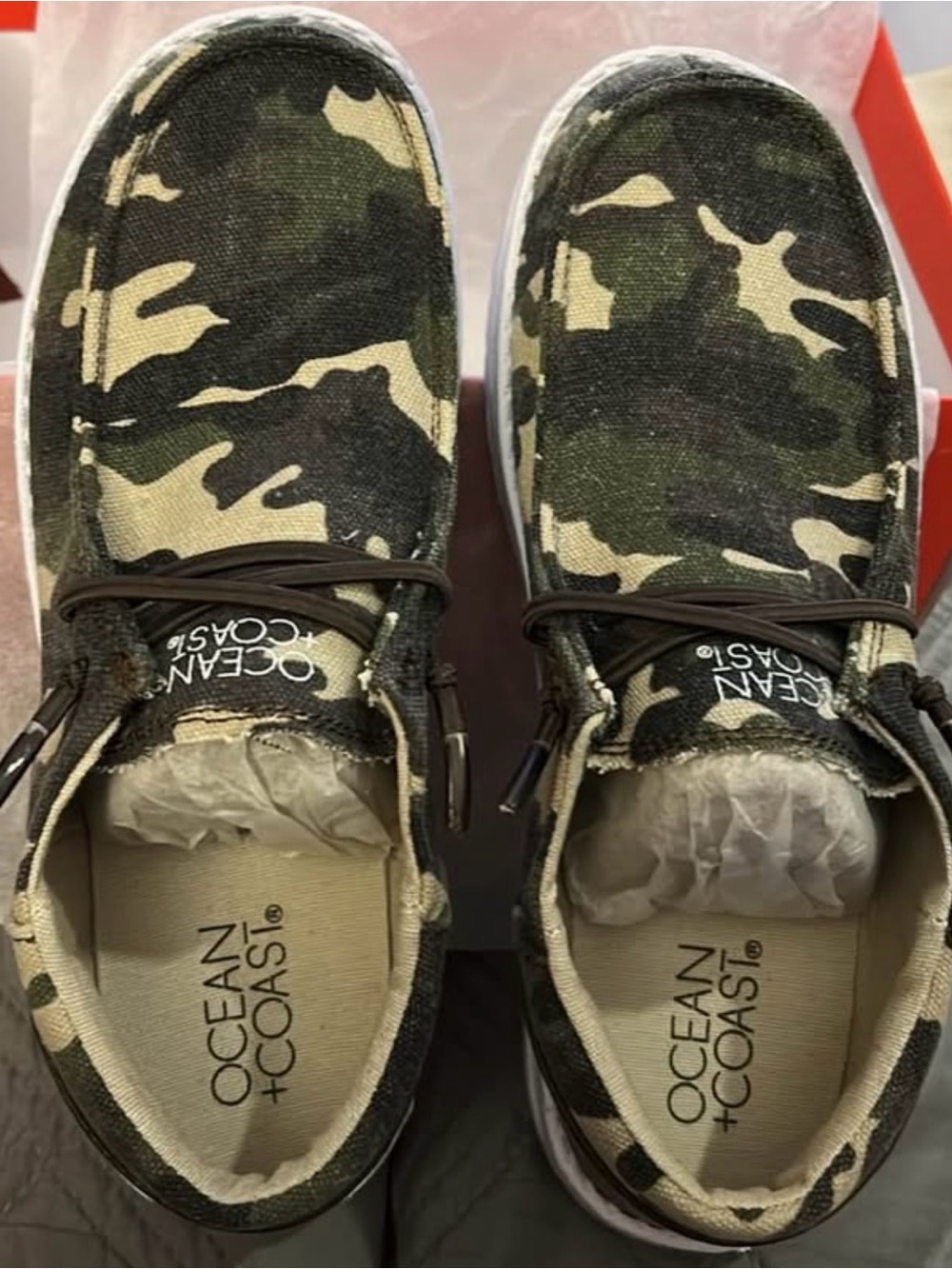 Ocean Coast Camo Casual Shoes, Youth